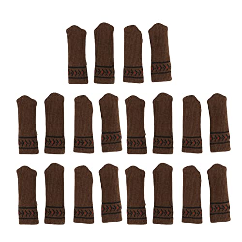 Stuhlbein Beschützer Tischmöbel Kappe Abdeckungen verhindern kratzergeräuschfreie, verdickte Strickbodenpolster Braune Set 20pcs Stuhlbein Beschützer Tischmöbel Kappe Abdeckungen verhindern kratzergeräuschfreie, verdickte Strickbodenpolster Braune Set 20pcs von LIYJTK