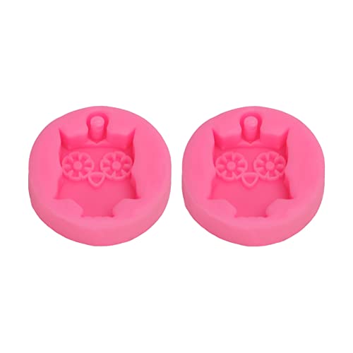 Süße Eule Silikonform DIY Flexible Auto therapie Gips Pink Pink Süße Eule Silikonform DIY Flexible Auto therapie Gips Pink Pink von LIYJTK