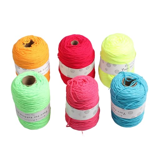 Tufting -Garn 6 Rollen Fluoreszenzfarben Schrumpfresistent Teppich -Strickteppich machen DIY -Haushalt Tufting -Garn 6 Rollen Fluoreszenzfarben Schrumpfresistent Teppich -Strickteppich machen DIY -Haushalt von LIYJTK