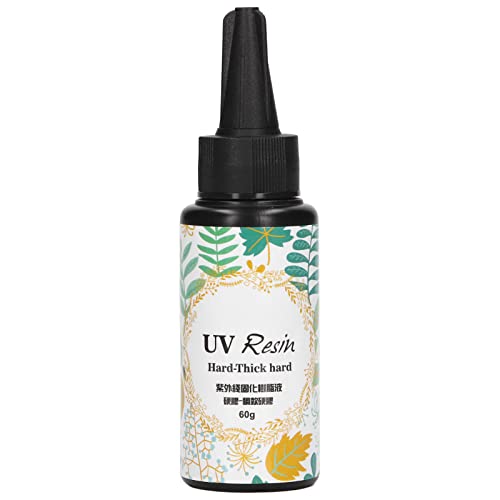UV -Harzkleber transparent starke UV -Kristall -Epoxidschmuckhandwerk Dekorationen (60g) von LIYJTK
