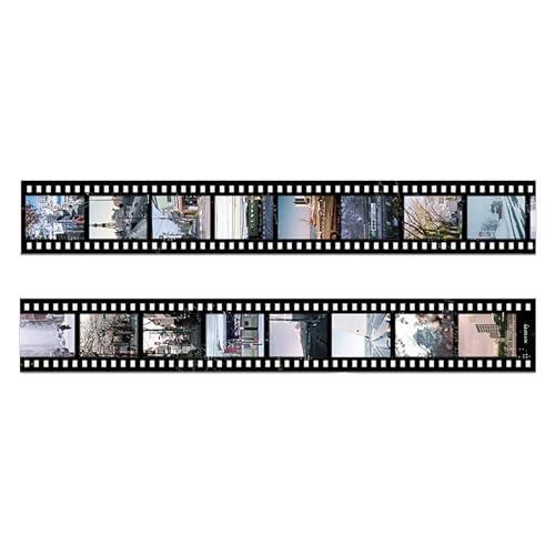 Vintage Film Series Szenerie Kleber Aufkleber Klebeband DIY Film Scrapbooking Dekoratives Band von LIYJTK