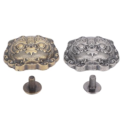 Vintage Metal Runde Bastelkleidung Kleidung Orament Schwarzer Bronzeanzug Jacke Nähen Reparaturen 25x22mm von LIYJTK