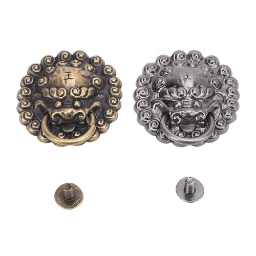 Vintage Metall Drachenknopf Set für Kleidung Dekoration Rotguss Bronze Farbe von LIYJTK