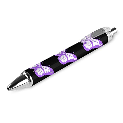 LIYvde Alzheimer'sAwareness Druckkugelschreiber, schwarze Tinte, Kugelschreiber, Arbeitsstift für Männer und Frauen, 1 Stück von LIYvde