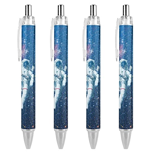 LIYvde Astronaut Space Druckkugelschreiber, schwarze Tinte, Kugelschreiber, Arbeitsstift für Männer und Frauen, 4 Stück LIYvde Astronaut Space Druckkugelschreiber, schwarze Tinte, Kugelschreiber, Arbeitsstift für Männer und Frauen, 4 Stück von LIYvde