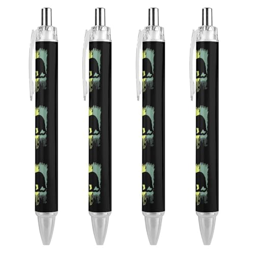 LIYvde Cali California Republic State Bear Rasta lustige Kugelschreiber, einziehbarer Kugelschreiber, 0,5 mm, für Damen und Herren, Büro, 4 Stück LIYvde Cali California Republic State Bear Rasta lustige Kugelschreiber, einziehbarer Kugelschreiber, 0,5 mm, für Damen und Herren, Büro, 4 Stück von LIYvde