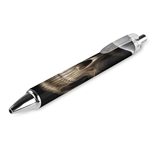 LIYvde Dead Reaper Totenkopf-Kugelschreiber, einziehbar, schwarze Tinte, Kugelschreiber, Arbeitsstift für Männer und Frauen, 1 Stück LIYvde Dead Reaper Totenkopf-Kugelschreiber, einziehbar, schwarze Tinte, Kugelschreiber, Arbeitsstift für Männer und Frauen, 1 Stück von LIYvde