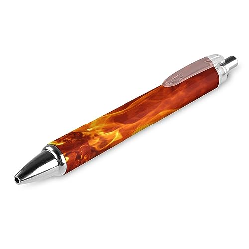 LIYvde Flaming Fire Kugelschreiber, einziehbarer Stift, Arbeitsstifte, Rollkugelschreiber für Büro, Zuhause, 1 Stück LIYvde Flaming Fire Kugelschreiber, einziehbarer Stift, Arbeitsstifte, Rollkugelschreiber für Büro, Zuhause, 1 Stück von LIYvde