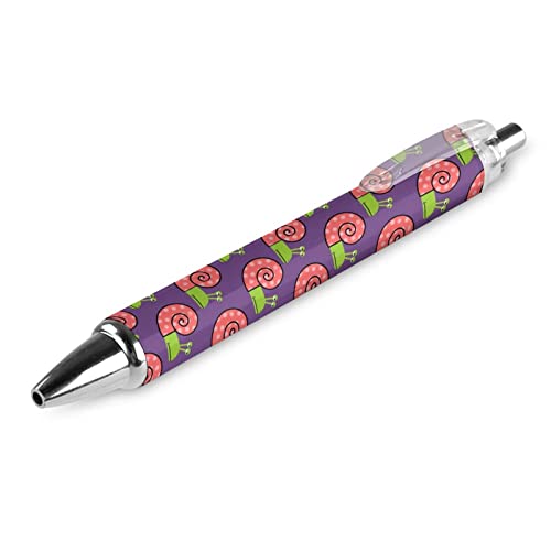 LIYvde Funny Snails Druck-Kugelschreiber, Druckkugelschreiber, 0,5 mm Spitze, für Damen und Herren, 4 Stück LIYvde Funny Snails Druck-Kugelschreiber, Druckkugelschreiber, 0,5 mm Spitze, für Damen und Herren, 4 Stück von LIYvde