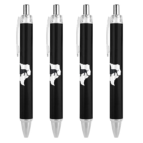 LIYvde Kartendackel Kugelschreiber, einziehbarer Stift, Arbeitsstifte, Rollkugelschreiber für Büro, Zuhause, 4 Stück LIYvde Kartendackel Kugelschreiber, einziehbarer Stift, Arbeitsstifte, Rollkugelschreiber für Büro, Zuhause, 4 Stück von LIYvde