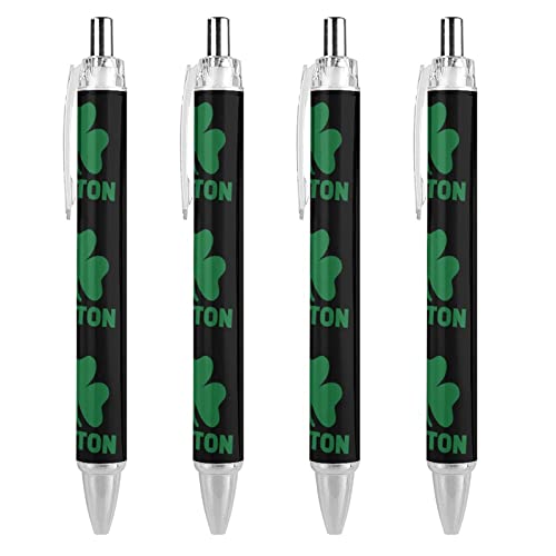 LIYvde Kleeblatt-Kugelschreiber, einziehbar, schwarze Tinte, Kugelschreiber, Arbeitsstift für Männer und Frauen, 4 Stück LIYvde Kleeblatt-Kugelschreiber, einziehbar, schwarze Tinte, Kugelschreiber, Arbeitsstift für Männer und Frauen, 4 Stück von LIYvde