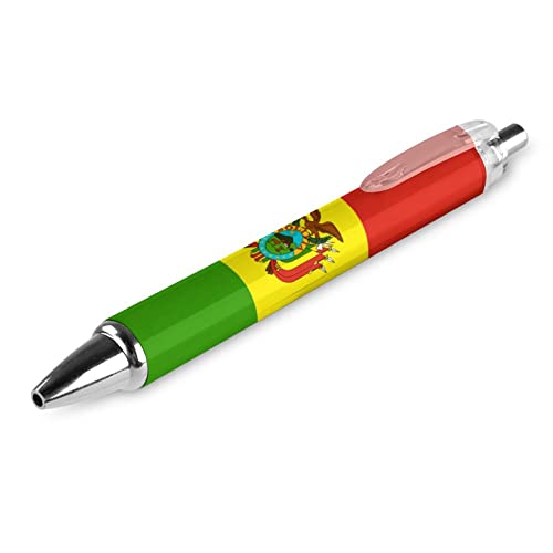 LIYvde Kugelschreiber mit Bolivien-Flagge, patriotisches Thema, blaue Tinte, Kugelschreiber, Unabhängigkeitstag, Schreiben und Unterschrift, Gelschreiber, 4 Stück von LIYvde