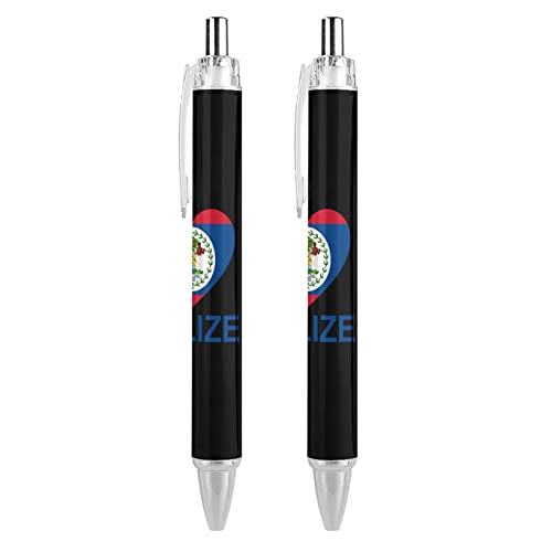 LIYvde Love Belize Druck-Kugelschreiber, 0,5 mm Spitze, für Damen und Herren, 4 Stück LIYvde Love Belize Druck-Kugelschreiber, 0,5 mm Spitze, für Damen und Herren, 4 Stück von LIYvde