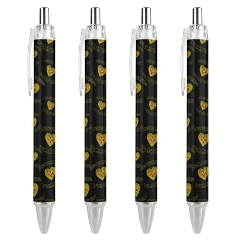 LIYvde Love New Mexico State MyCute Kugelschreiber, einziehbarer Kugelschreiber, 0,5 mm, für Damen und Herren, Büro, 4 Stück von LIYvde