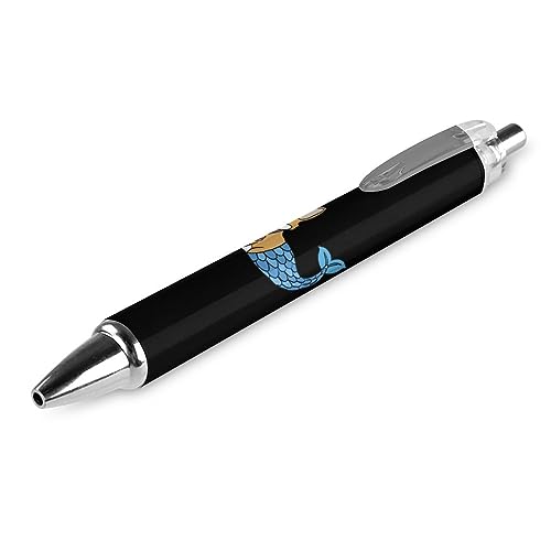 LIYvde Lustige Corgi Meerjungfrau-Kugelschreiber, einziehbarer Stift, Arbeitsstifte, Rollkugelschreiber für Büro, Zuhause, 1 Stück von LIYvde