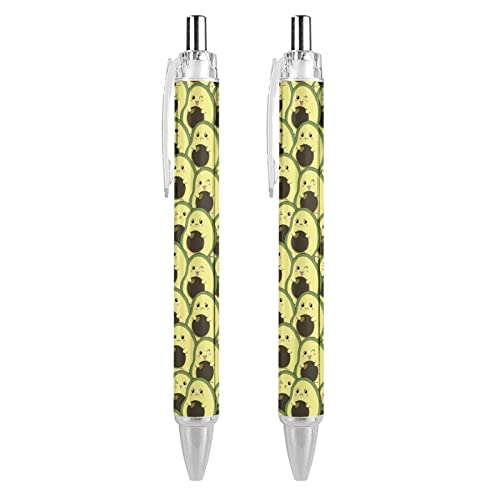 LIYvde Niedliche Avocados Expressions Druck-Kugelschreiber, Druckkugelschreiber, 0,5 mm Spitze, für Damen und Herren, 4 Stück LIYvde Niedliche Avocados Expressions Druck-Kugelschreiber, Druckkugelschreiber, 0,5 mm Spitze, für Damen und Herren, 4 Stück von LIYvde