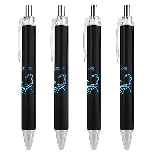LIYvde Skorpion-Kugelschreiber, einziehbarer Stift, Arbeitsstifte, Rollkugelschreiber für Büro, Zuhause, 4 Stück LIYvde Skorpion-Kugelschreiber, einziehbarer Stift, Arbeitsstifte, Rollkugelschreiber für Büro, Zuhause, 4 Stück von LIYvde