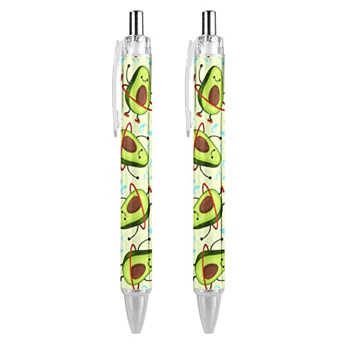 LIYvde Sports Avocado Druckkugelschreiber, schwarze Tinte, Kugelschreiber, Arbeitsstift für Männer und Frauen, 2 Stück von LIYvde