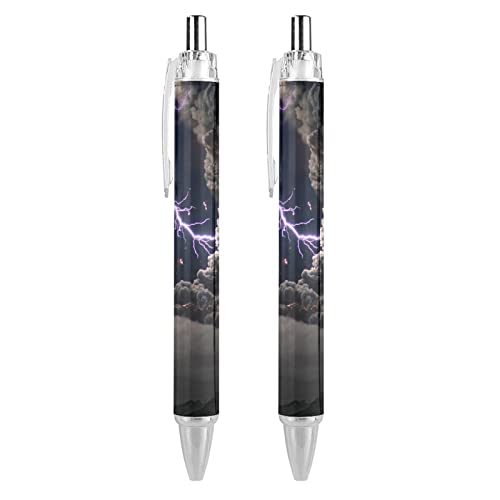LIYvde Thunderbolt Kitty Cat Druckkugelschreiber, schwarze Tinte, Kugelschreiber, Arbeitsstift für Männer und Frauen, 2 Stück LIYvde Thunderbolt Kitty Cat Druckkugelschreiber, schwarze Tinte, Kugelschreiber, Arbeitsstift für Männer und Frauen, 2 Stück von LIYvde