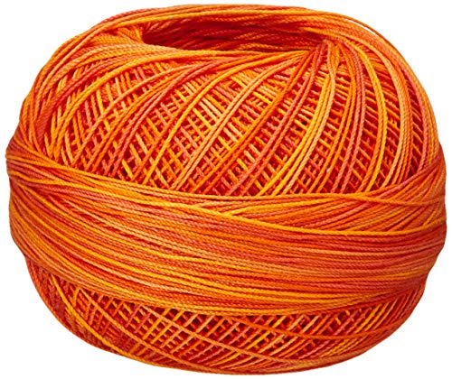 Handy Hands Lizbeth Baumwollgarn, 210 m, 25 g, Orange Crush von LIZBETH