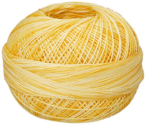 Handy Hands Lizbeth Baumwollgarn Zwirn, 210 m, 25 g, Ananas-Parfait von LIZBETH