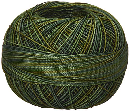 Handy Hands Lizbeth Baumwollgarn Zwirn, 210 m, 25 g, Dschungelgrün von LIZBETH