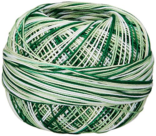 LIZBETH Handy Hands Baumwollgarn, 25 g, Weihnachtsgrün Mix von LIZBETH