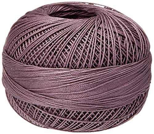LIZBETH Handy Hands Baumwollgarn, 25 g, mittelgroß, Antik-Violett von LIZBETH