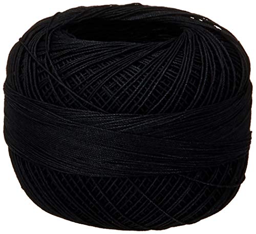 LIZBETH Handy Hands HH80604 Baumwollgarn, Größe 80, Schwarz von LIZBETH