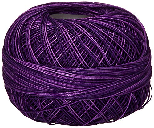 LIZBETH Handy Hands Häkelgarn aus ägyptischer Baumwolle Häkelgarn und Strickspitze Garn Spitze Größe 80 (10 Gramm 184 Yards) - HH80151, Angel's Love Holunderbeere Marmelade von LIZBETH