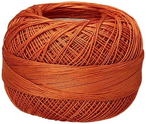 LIZBETH Size 80 HH80 Baumwollgarn, 10 g, 180 m, Baumwolle, Ernte Orange, Größe M, Medium von LIZBETH