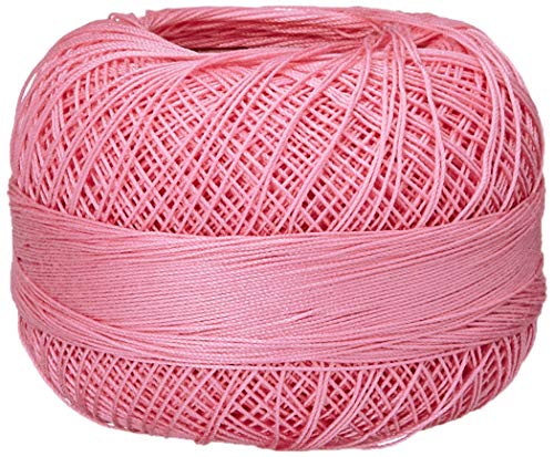 LIZBETH Size 80 HH80 Baumwollgarn, 180 m, 10 g, Baumwolle, Pink Medium von LIZBETH
