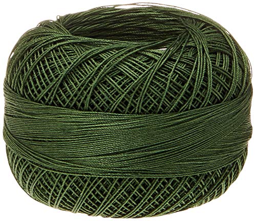 LIZBETH Size 80 HH80 Baumwollgarn, 180 m, 10 g, Blattgrün Dk von LIZBETH