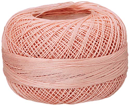 LIZBETH Size 80 HH80 Baumwollgarn, 180 m, 10 g, Peach Lt von LIZBETH