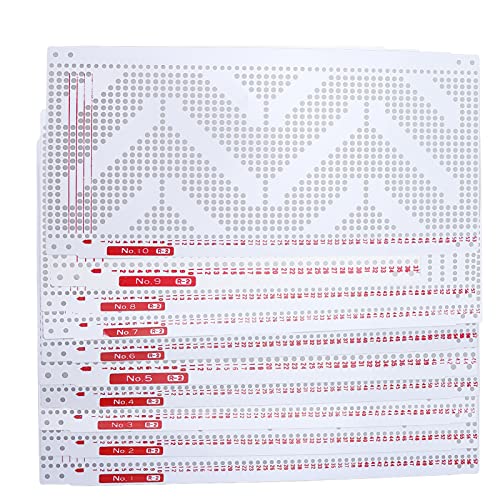 10pcs Punch Cards Plastik Kunststoff weiß weiche langlebige professionelle Loch -Karteikarten für Haushaltsstrickmaschine 10pcs Punch Cards Plastik Kunststoff weiß weiche langlebige professionelle Loch -Karteikarten für Haushaltsstrickmaschine von LIZEALUCKY