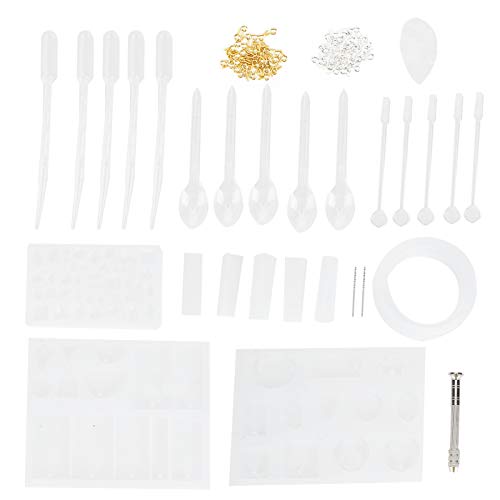 127pcs Set Silikonform Kit Schmuck Gusswerkzeuge DIY Halskette Armband Ohrring -Anhänger -Werkzeug für Handwerk von LIZEALUCKY
