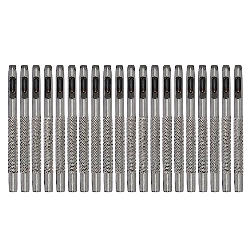 20pcs Leder Loch Punch professionelles Kohlenstoffstahl Leder -Hohlpunschwerkzeug für Lederdichtung Gürtel Stoffpapier Kunststoff Kunststoff (3,5 mm) von LIZEALUCKY