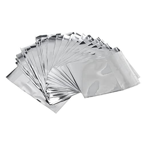 50 Prozent wiederverschließbare Taschen Aufwand, um wiederverwendbare dauerhafte Aluminiumfolie für verschiedene Verwendungszwecke zu sparen (6,5 * 6,5 cm) von LIZEALUCKY