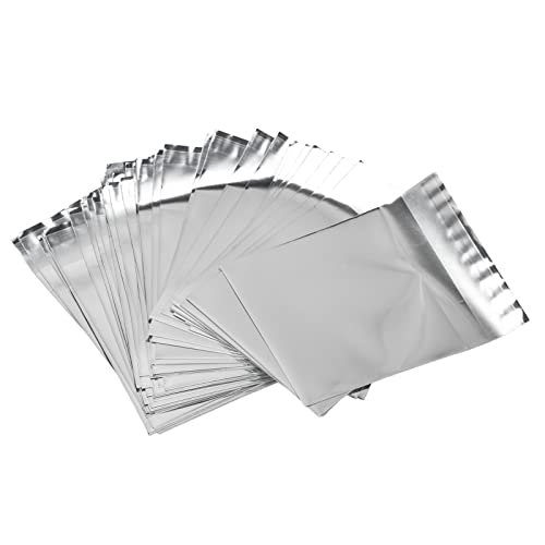 50 Prozent wiederverschließbare Taschen Aufwand, um wiederverwendbare dauerhafte Aluminiumfolie für verschiedene Verwendungszwecke zu sparen (8,5 * 8,5 cm) von LIZEALUCKY