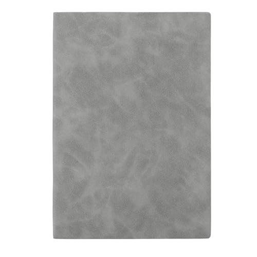 A5 LINED Notebook Leichtes PU Leather Journal für Business Office -Nutzung (Grau) von LIZEALUCKY
