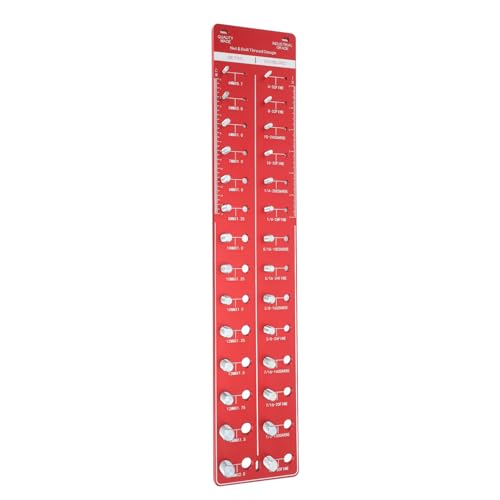 Bolzen- und Nuss -Identifikator -Gauge hohe Genauigkeitsgewinde Prüfer Kohlenstoffstahl für die Maschinenherstellung Wartung (Rot) von LIZEALUCKY
