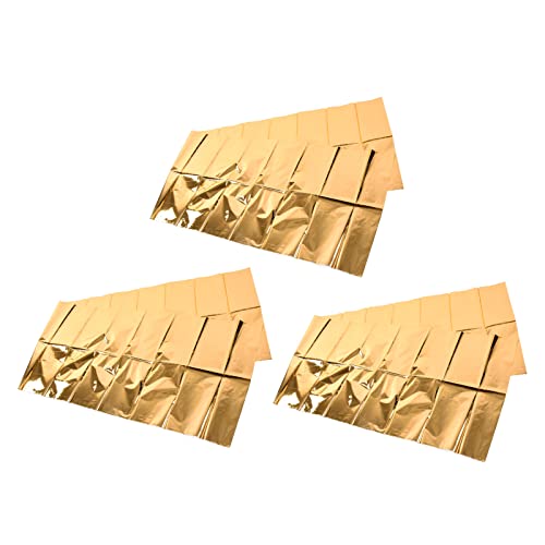 Dekorative Tischdecken Aluminiumfolie glänzende Tischover -Tischdekoration Zubehör für Partys (Gold) von LIZEALUCKY