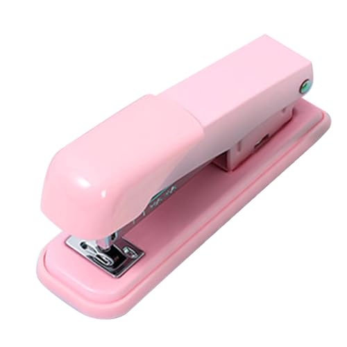 Desktop Metal Ergonomic Heftler Müheloser 60 -mm -Tiefe für Office Student (Rosa) von LIZEALUCKY