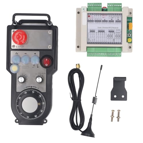 Drahtloses CNC -Handrad 7 Achsen ohne Barriere 50 m Abstand drahtloser MPG Handrad- und Empfänger -Kit mit Notstand für CNC -Bearbeitungsbegeisterte Drahtloses CNC -Handrad 7 Achsen ohne Barriere 50 m Abstand drahtloser MPG Handrad- und Empfänger -Kit mit Notstand für CNC -Bearbeitungsbegeisterte von LIZEALUCKY