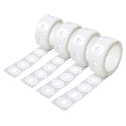 Hole Reinforcement Ring Labels Stickers, 4 Boxes Reinforcement Label PVC Water Proof Hole Punch Reinforcement Label for Office Hole Punch Protection Sticker von LIZEALUCKY