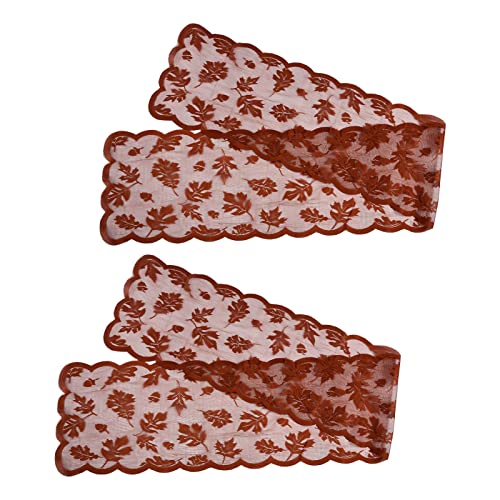 LIZEALUCKY 2pcs elegante Herbsttischläufer Maple Leaf Muster rot für Thanksgiving -Partys Home Dekoration LIZEALUCKY 2pcs elegante Herbsttischläufer Maple Leaf Muster rot für Thanksgiving -Partys Home Dekoration von LIZEALUCKY
