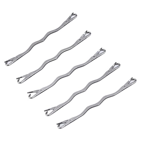 LIZEALUCKY 5 Stücke Strickmaschine Reparatur Garnnadeln Doppelseitige Edelstahl Strickmaschine Nähnadeln Basteln Strickwerkzeuge Zubehör Latch Hook Kits von LIZEALUCKY