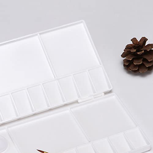 LIZEALUCKY Aquarell Farbpalette, ausklappbare Palette, weiß, umkehrbar, aus Kunststoff, längliche Aquarellpalette für Künstler, Maler, Studenten LIZEALUCKY Aquarell Farbpalette, ausklappbare Palette, weiß, umkehrbar, aus Kunststoff, längliche Aquarellpalette für Künstler, Maler, Studenten von LIZEALUCKY