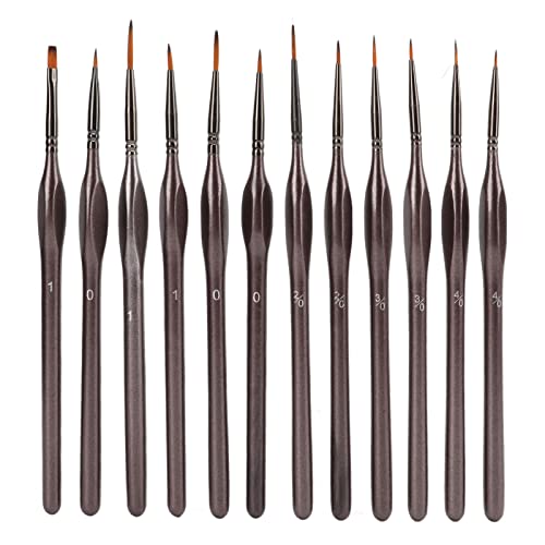 LIZEALUCKY Detail Pinsel Ergonomischer dreieckiger Griff ausgeglichenes stabiles Zeichenwerkzeug für Acrylmalerei 12pcs LIZEALUCKY Detail Pinsel Ergonomischer dreieckiger Griff ausgeglichenes stabiles Zeichenwerkzeug für Acrylmalerei 12pcs von LIZEALUCKY