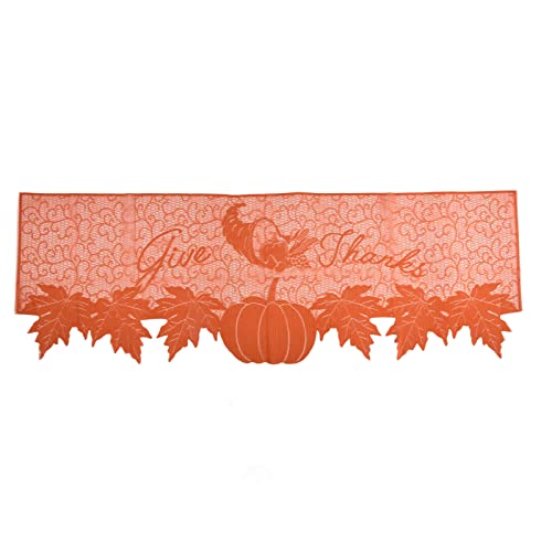 LIZEALUCKY Thanksgiving Table Runner Premium Polyester glatte Oberfläche Weiche Textur hohe Haltbarkeit Thanksgiving Kamin Schal LIZEALUCKY Thanksgiving Table Runner Premium Polyester glatte Oberfläche Weiche Textur hohe Haltbarkeit Thanksgiving Kamin Schal von LIZEALUCKY